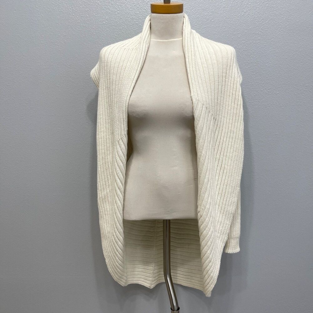 The Alpaca Connection Cardigan Sweater X-Large Ivory Hand Made in Peru LS